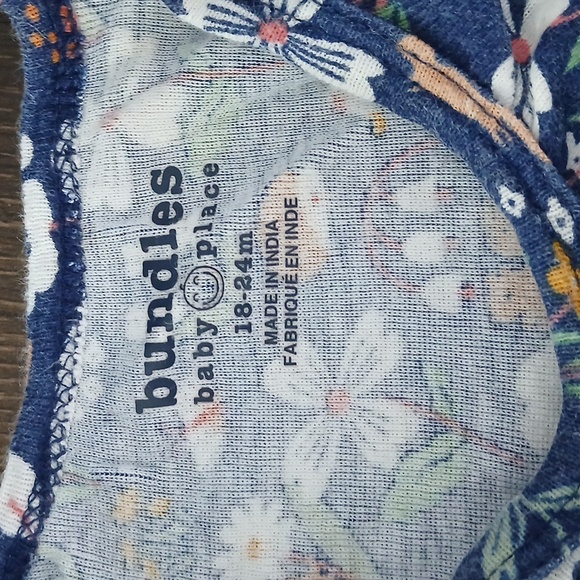 Blue and Pink Long sleeve Onesies Bundle Of 3 - Picture 6 of 9